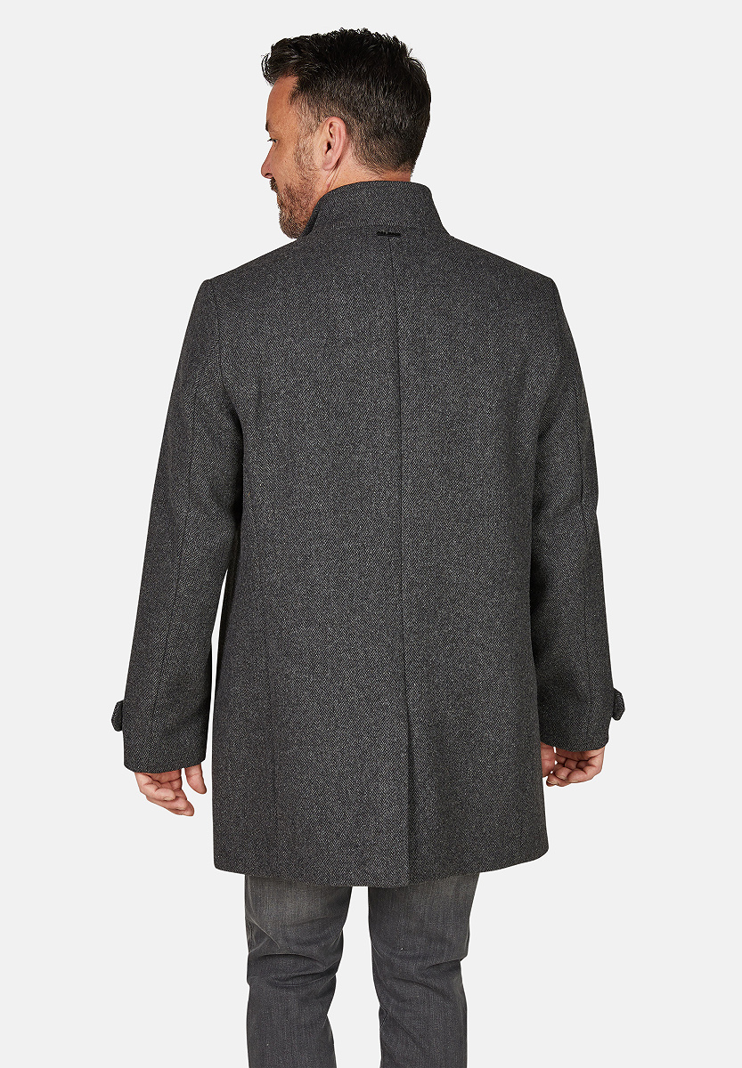 Klassischer Wollmantel Twill