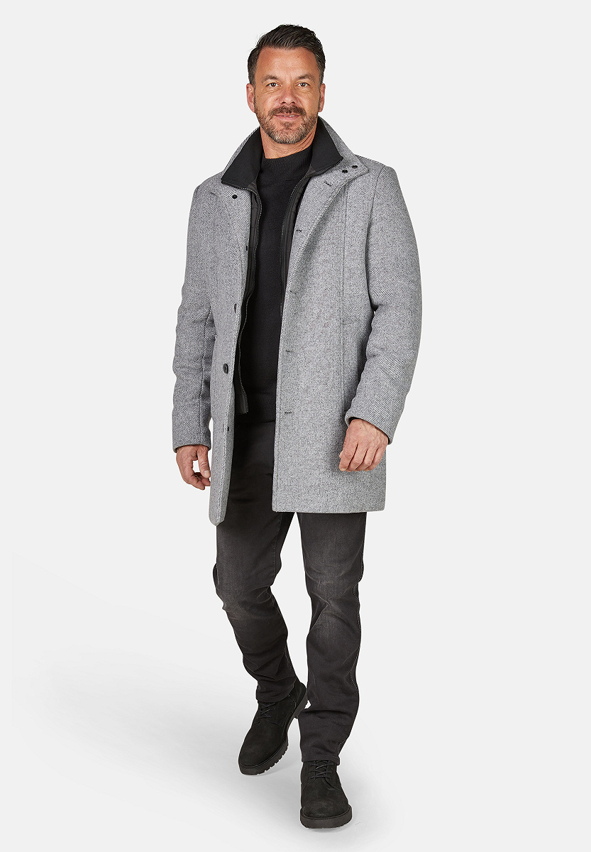 Eleganter Wollmantel Twill