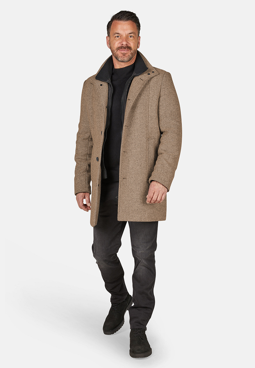 Eleganter Wollmantel Twill