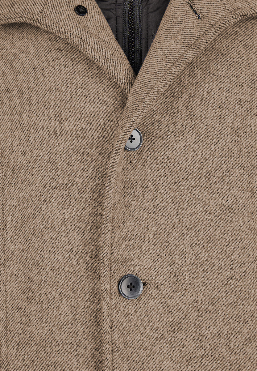 Eleganter Wollmantel Twill