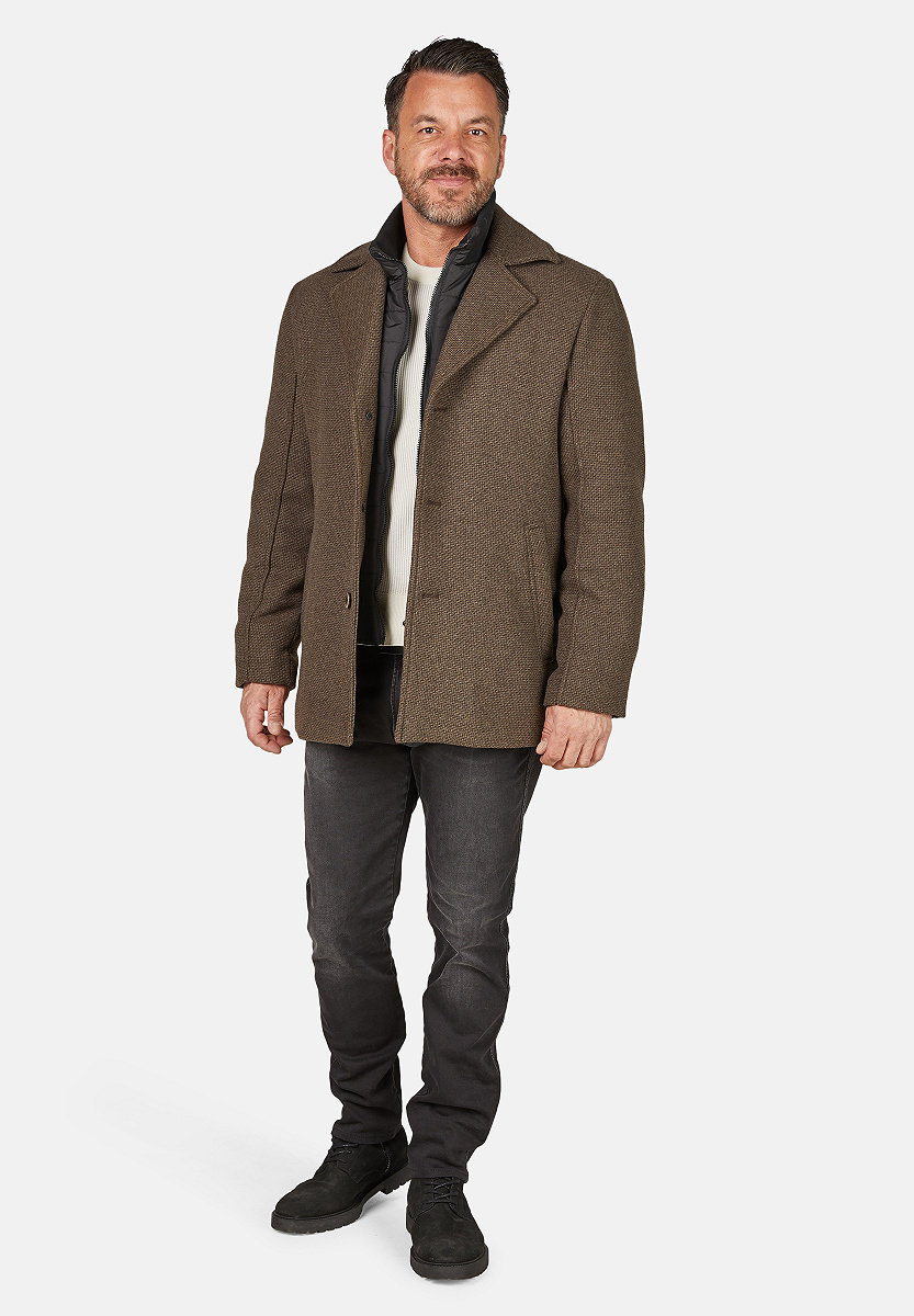Cabanjacke in Wolloptik