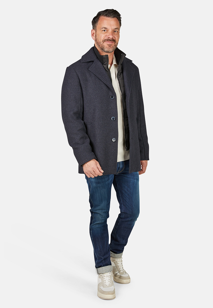 Cabanjacke in Wolloptik