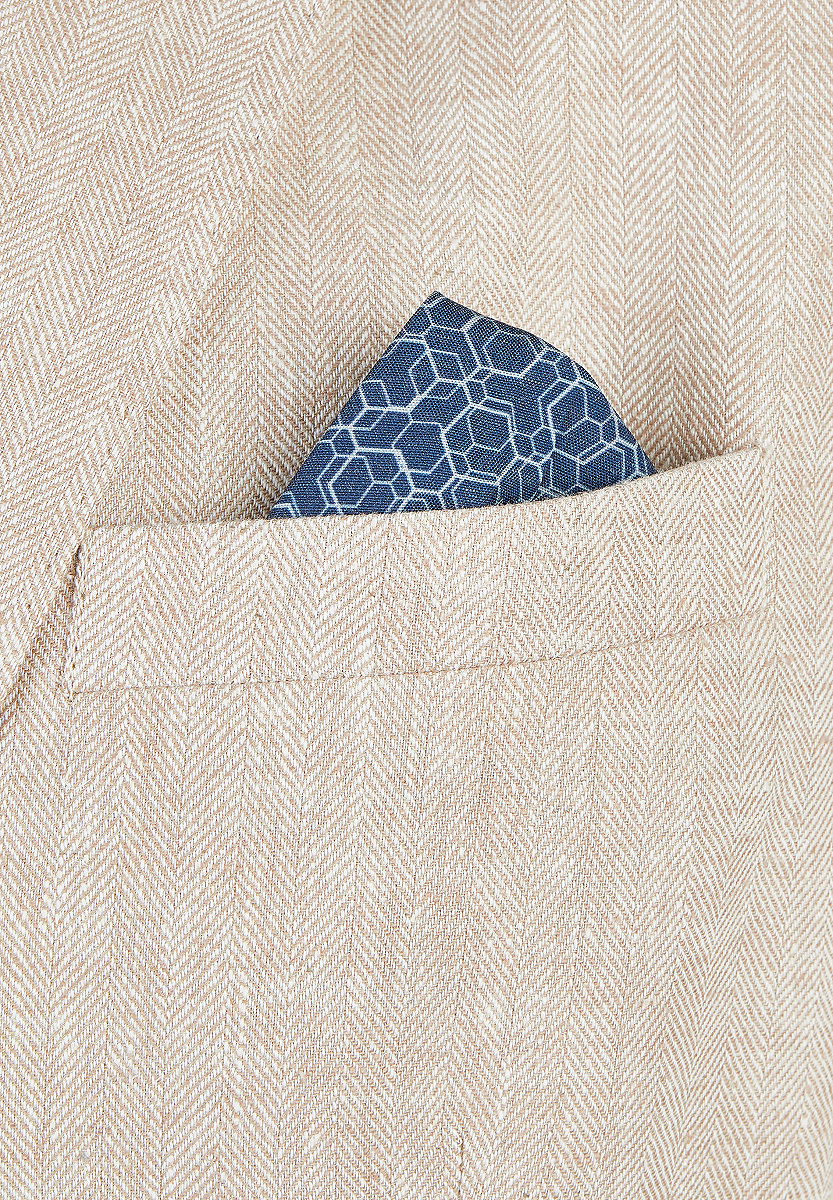 Sakko Leinen Herringbone