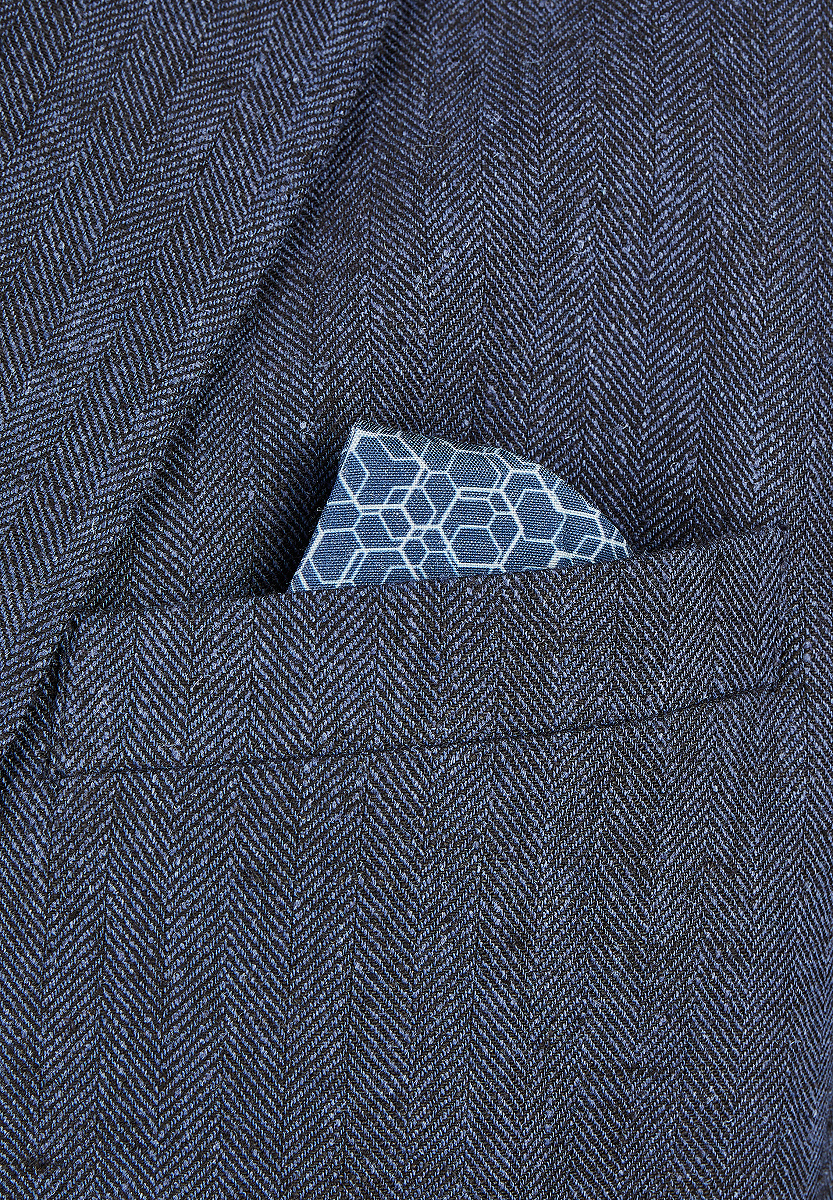 Sakko Leinen Herringbone