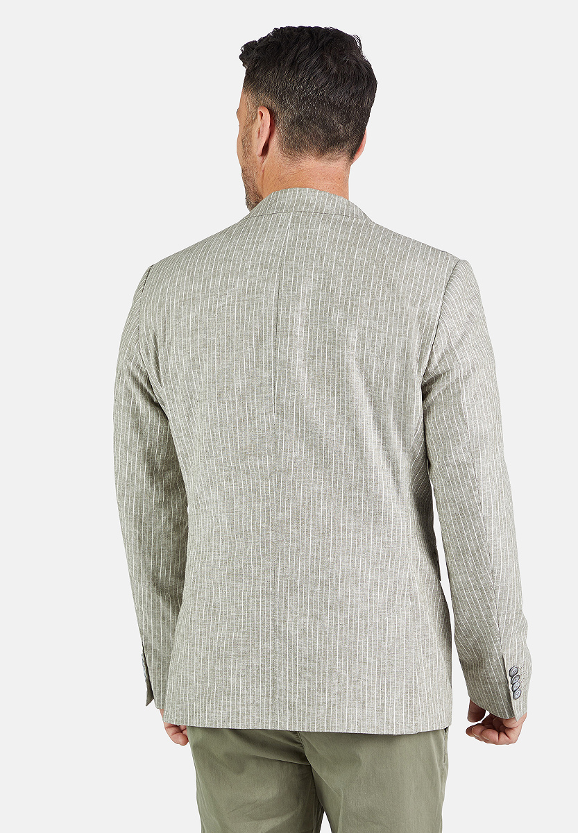 Sakko Leinen Stripe