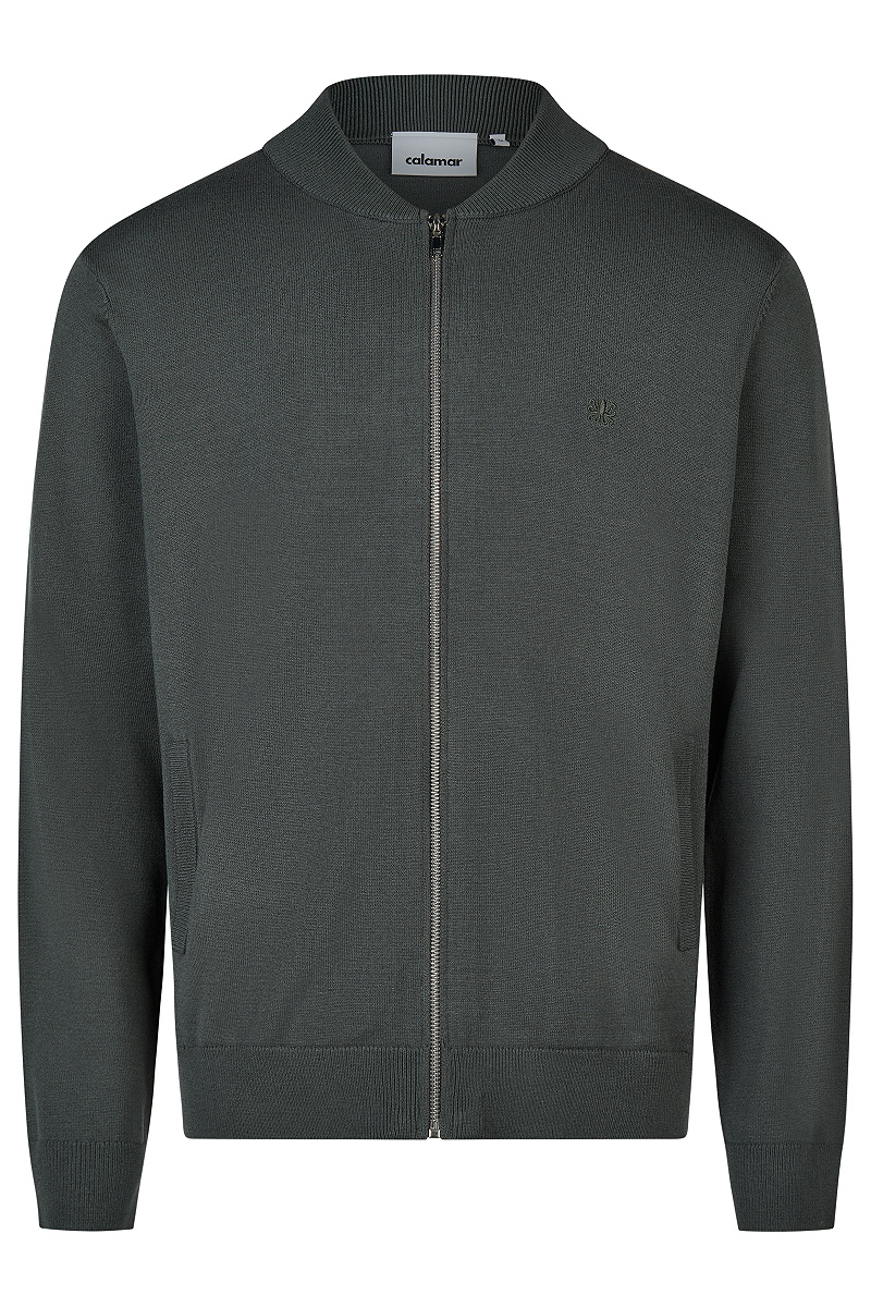 Strickblouson mit Bomberkragen