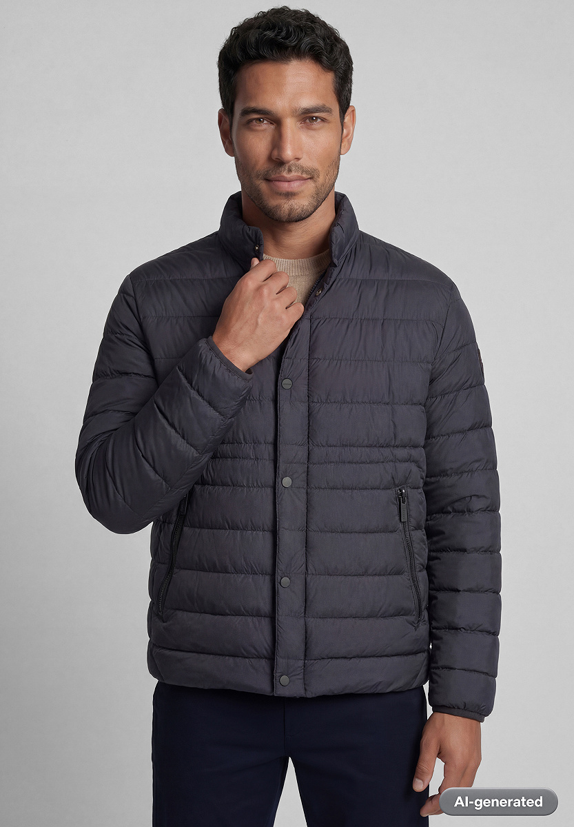 Leichter Steppblouson mit Knopfleiste