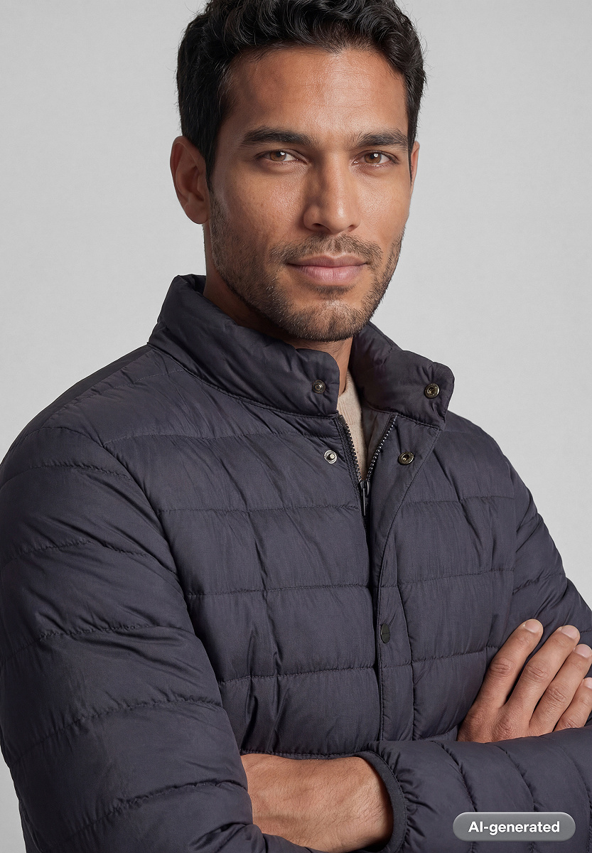 Leichter Steppblouson mit Knopfleiste