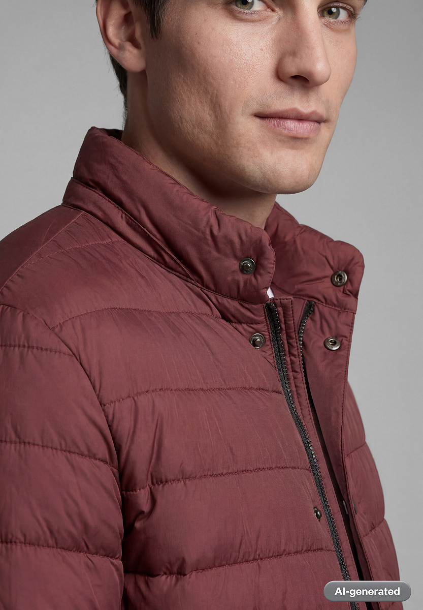 Leichter Steppblouson mit Knopfleiste