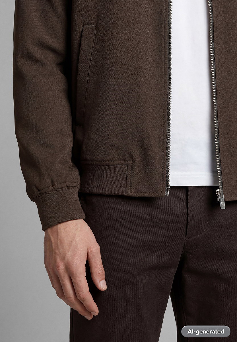 Indoor-Blouson mit Bomberkragen