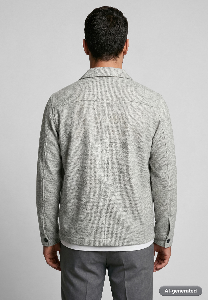 Indoor-Hemdjacke mit Knopfleiste