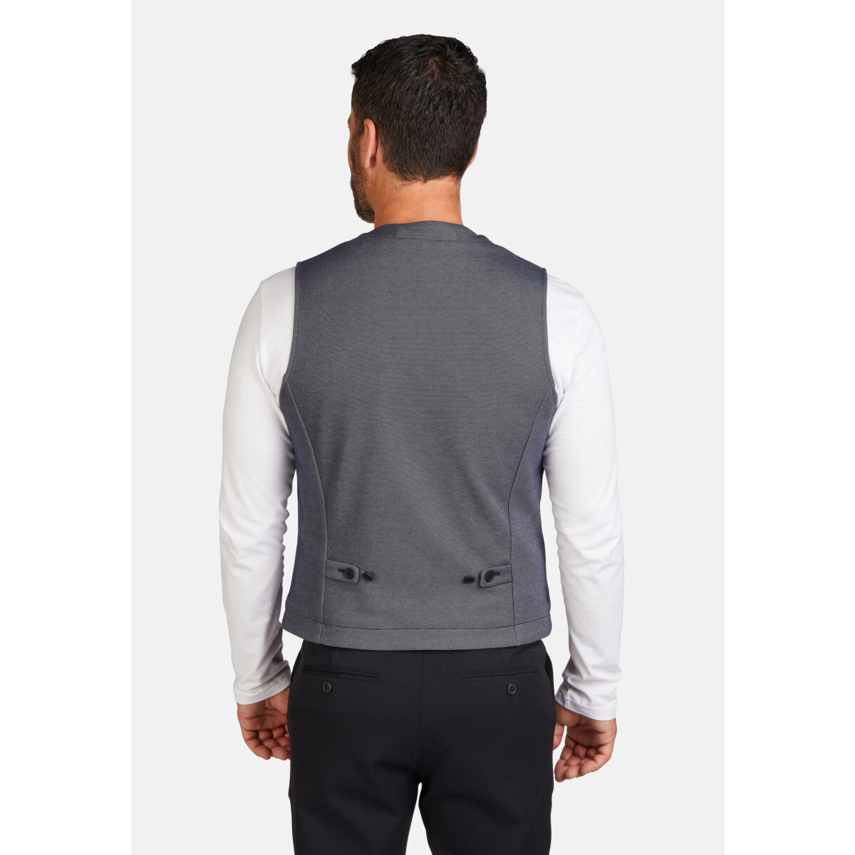 Cotton 2-Tone Sakko Weste